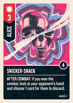 Snicker-Snack card face 1