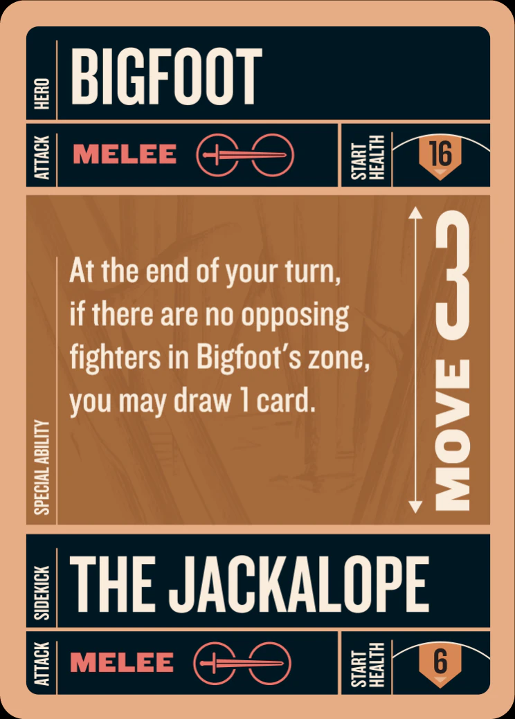 Bigfoot card face 2