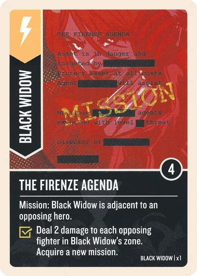 The Firenze Agenda card face 1