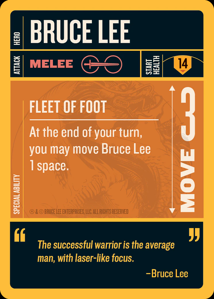 Bruce Lee card face 2