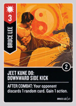 Jeet Kune Do: Downward Side Kick card face 1