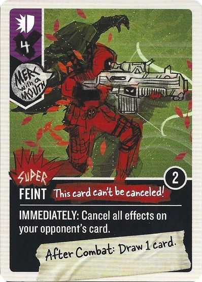 Super Feint card face 1