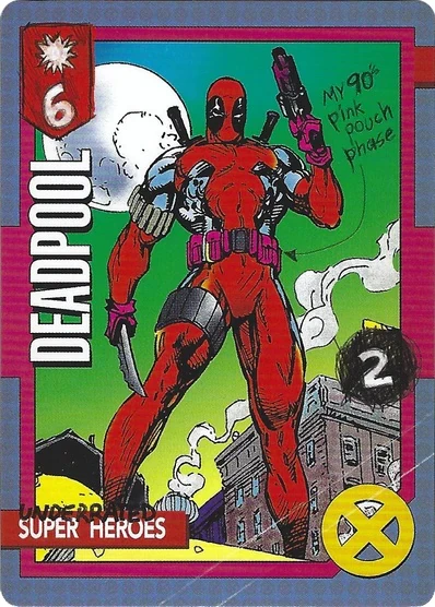 Underrated Super Heroes card face 1