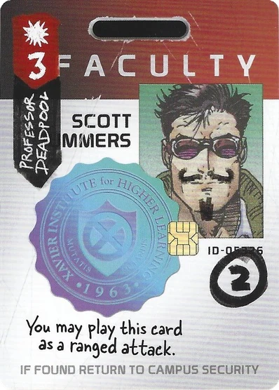 Xavier Institute Faculty card face 1