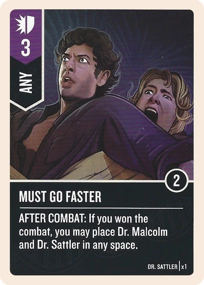 Must Go Faster card face 1