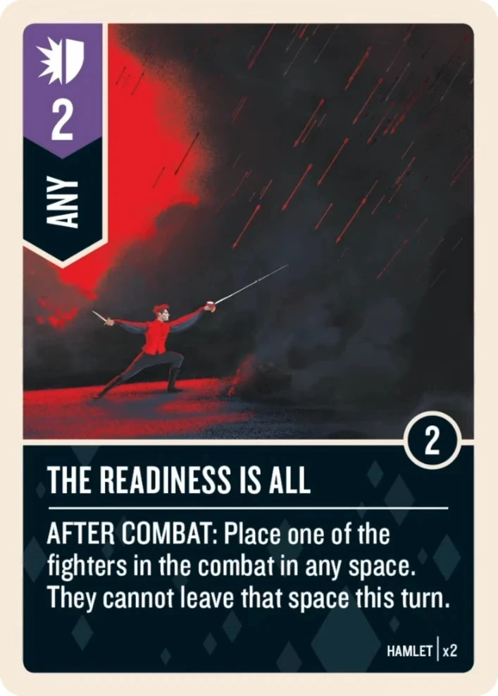 The Readiness Is All card