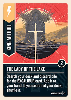 The Lady of the Lake card face 1