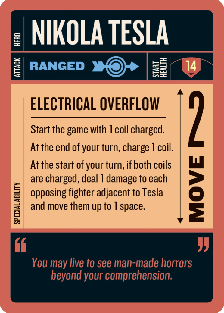 Nikola Tesla card face 2