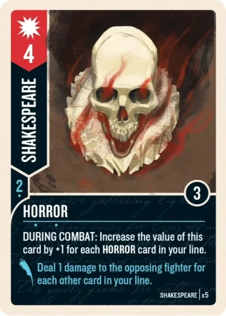 Horror card face 1