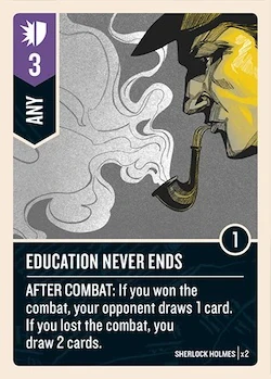 Education Never Ends card