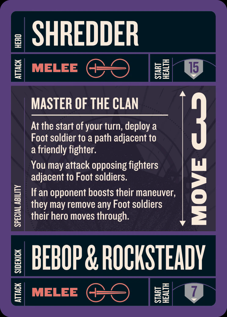 Shredder card face 2
