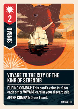 Voyage to the City of the King of Serendib card face 1